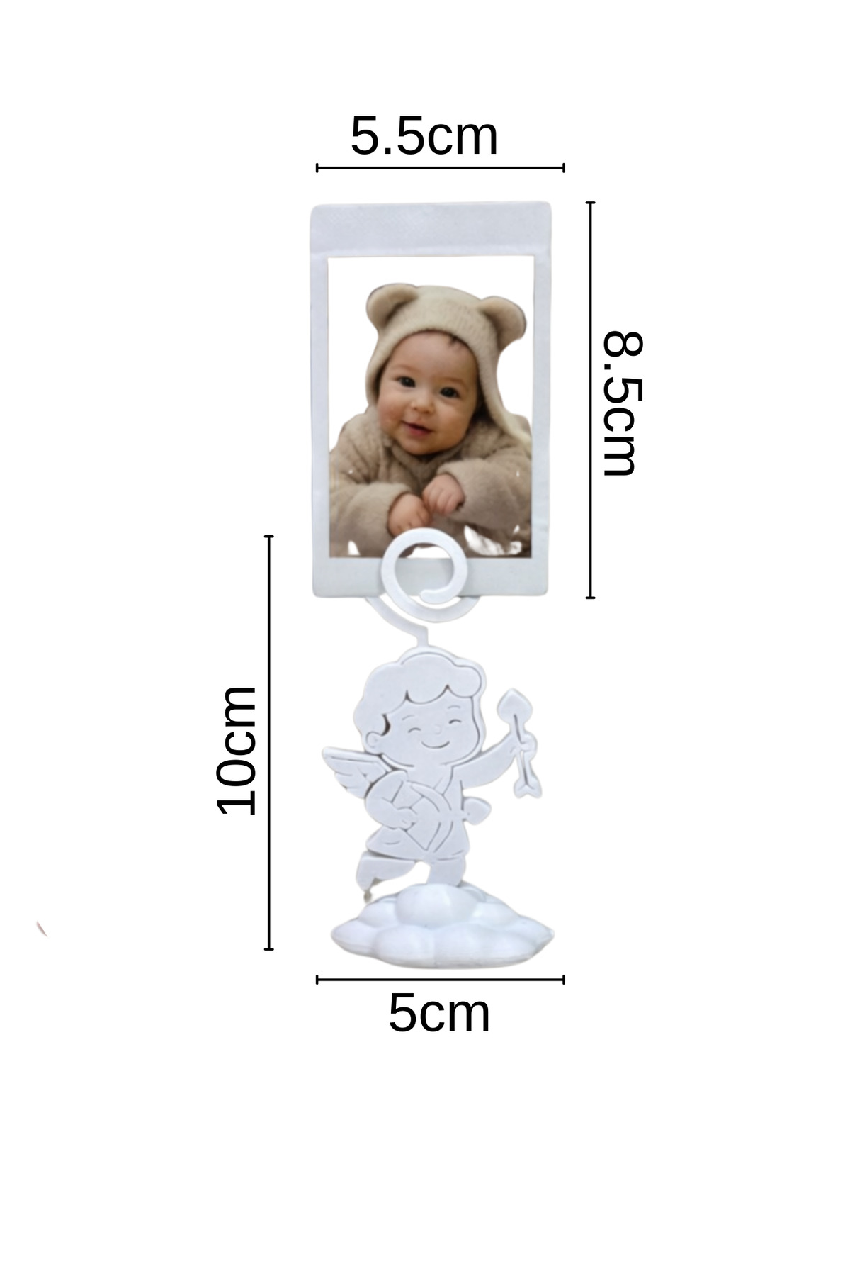 hobier 2 Adet Beyaz, Mavi Fotoğraf Tutucu, Bebek Odası, Tatlı Dekor, Hatıra, Not Tutucu fotoğrafı 2 (önizleme)