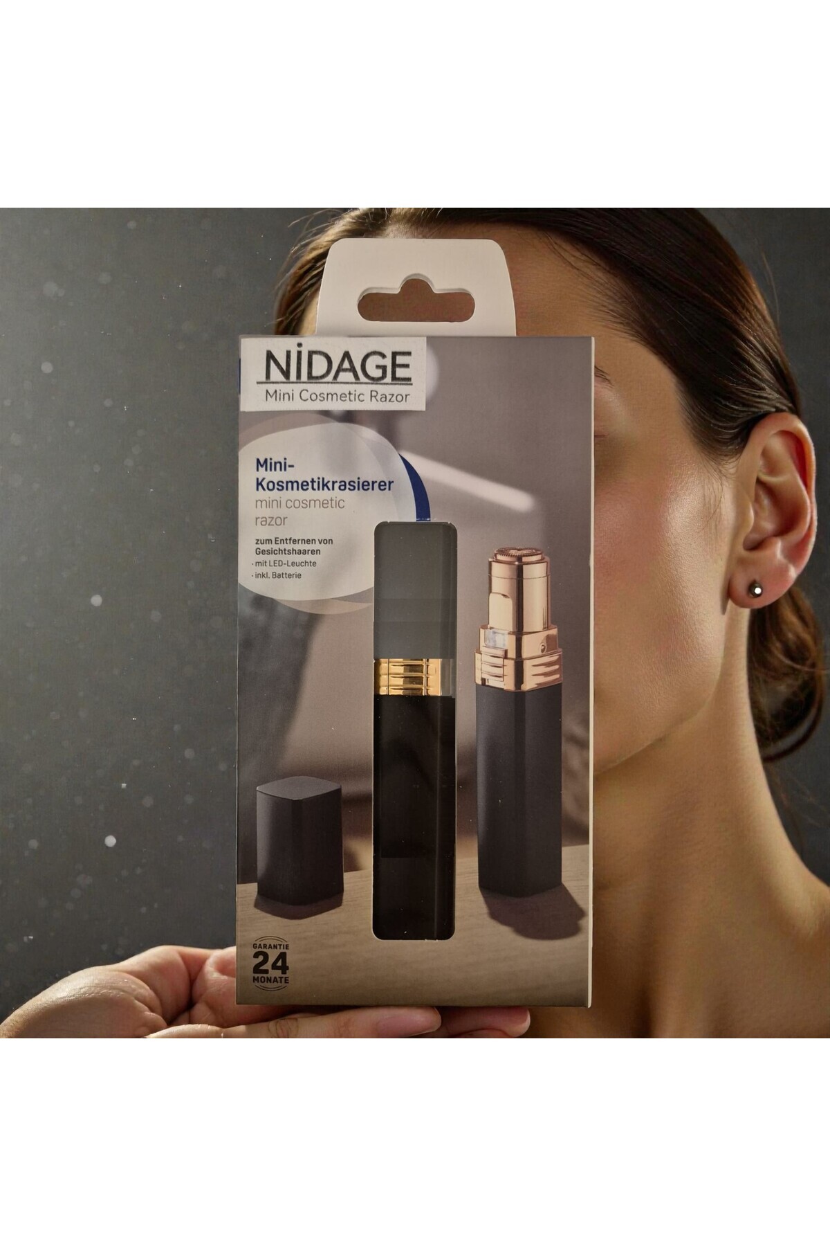Mini Tıraş Makinesi Epilasyon LED Işıklı, Yüz, Koltuk altı, Bikini Bölgesi Çok Amaçlı, Ergonomik — NDG406813409762100 — تصویر 7 از 7