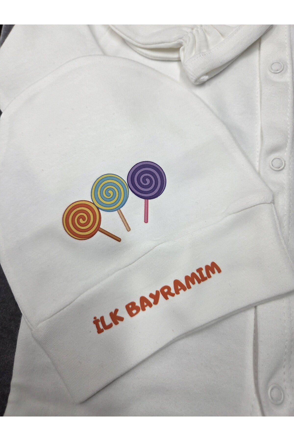 lupi Bayram bebek tulum bayramlık hediye bebek zıbın fotoğrafı 3 (önizleme)