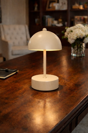 Natiorj Mantar Model Pilli Aç-Kapa Tuşlu Masa Lambası Proje Salon Yatak Odası...