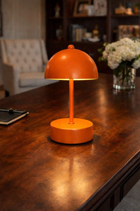 Natiorj Mantar Model Pilli Aç-Kapa Tuşlu Masa Lambası Proje Salon Yatak Odası...