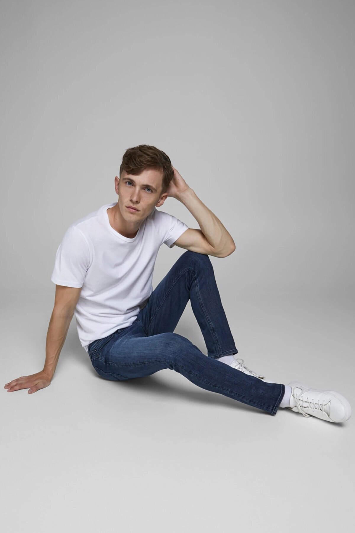 شلوار جین مردانه راسته فاق کوتاه | جک اند جونز Jack & Jones 12173407 - تصویر 4