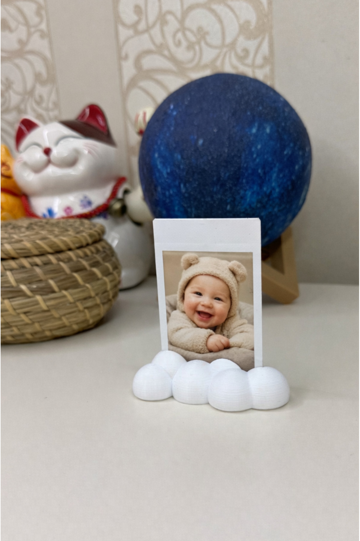 hobier 1 Adet Beyaz Bulut Fotoğraf Tutucu, Hatıra, Not Tutucu, Bebek Odası, Masa Dekoru, Sevgili Hediye fotoğrafı 3 (önizleme)