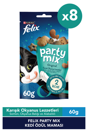 FELIX Party Mix Karışık Okyanus Lezzetleri Kedi Ödül Maması x8