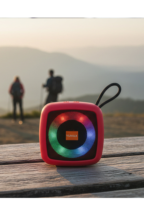 yumax RGB Işıklı Bluetooth Hoparlör | 5W Güçlü Ses | IPX4 Suya Dayanıklı | Ta...