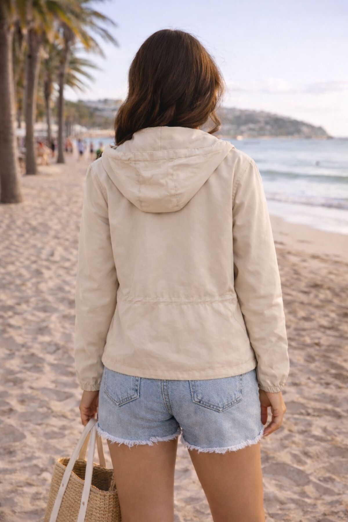 OYERGA MODA  Kadın Kapşonlu Yağmurluk - Görsel 5