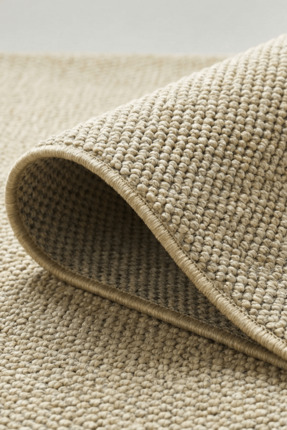 Anaska Home Modern Desenli Sisal Halı Bukleli Halı Bej Halı Düz Renk Halı Sal...