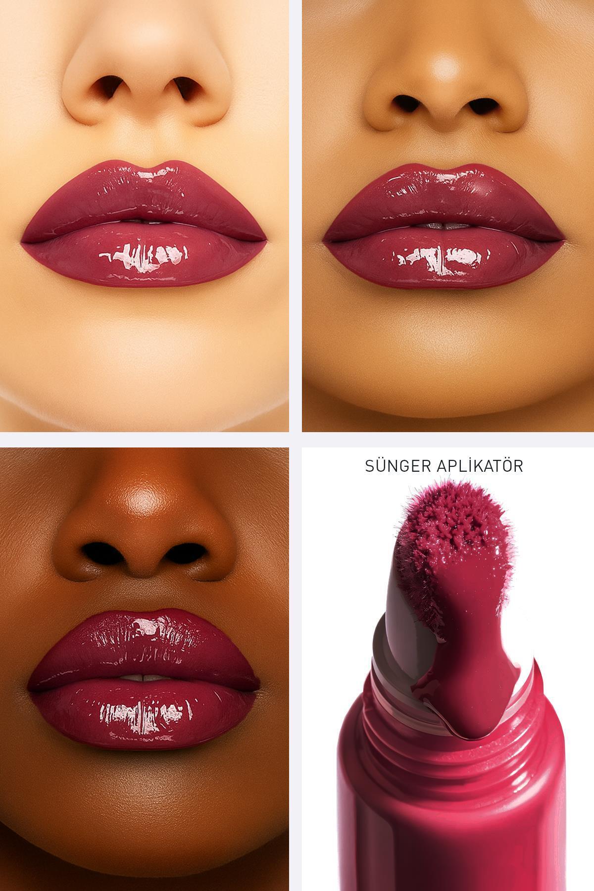 Dolgun Gürünüm ve Nemlendirici Etkili Dudak Parlatıcısı - Silky Care Lipgloss 313 Wire Berry — زرشکی SILKYCARE — تصویر 2 از 6