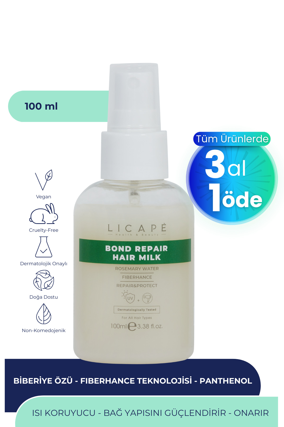 Licape Bağ Yapılandırıcı Panthenol Saç Bakım Sütü