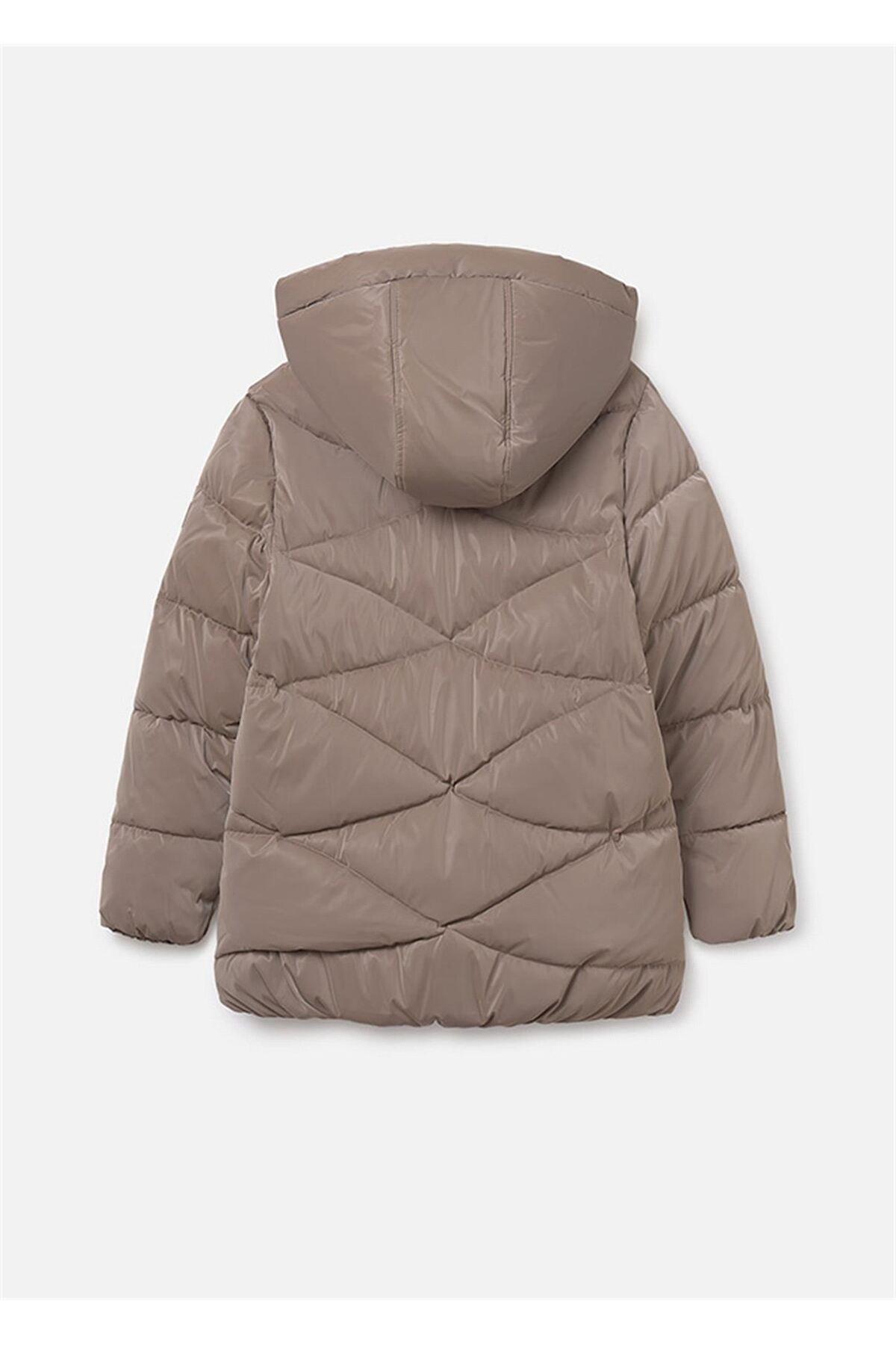 Mayoral Kız Çocuk Dolgulu Mont Koyu Bej 7436 fotoğrafı 5 (önizleme)