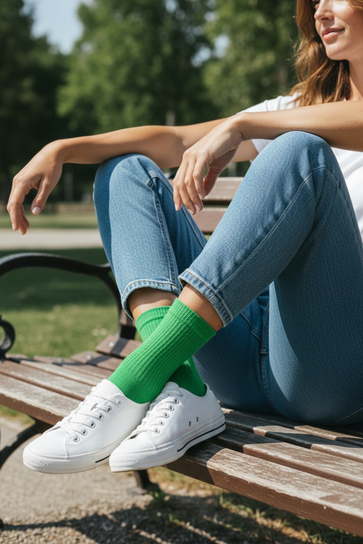Esinti 6 Çift Unisex Renkli Pamuklu Tenis Çorabı Uzun Renkli Erkek Kadın Soket Çorap görsel 2