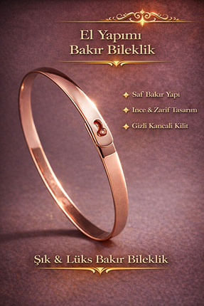 İyyaKee Lades Kadın Erkek Bakır Bileklik – Uğur ve Dilek Sembolü Şık Tasarım ...