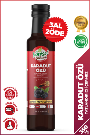Yöresel Bahçem Karadut Özü (350G)