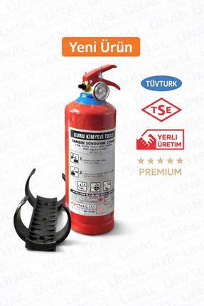 ünalgrup 1KG KKT YANGIN SÖNDÜRME TÜPÜ TÜVTÜRK ONAYLI ÜRETİM 04.2026 TEKRAR DO...