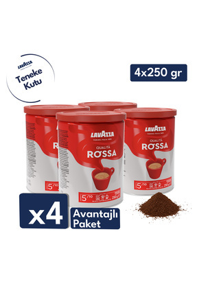 LavAzza Qualita Rossa Filtre Kahve - Teneke Kutu - 250gr x 4'lü