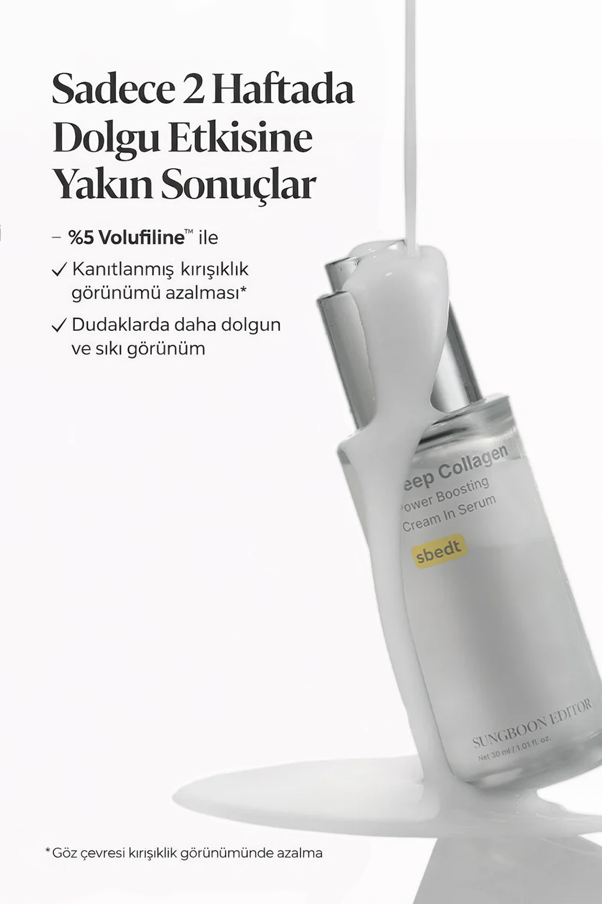 Deep Collagen Power Boosting Cream-Serum/Kolajen İçeren Dolgun ve Glass Skin Etkisi — SEPowerBoostingCreamSerum — تصویر 5 از 9