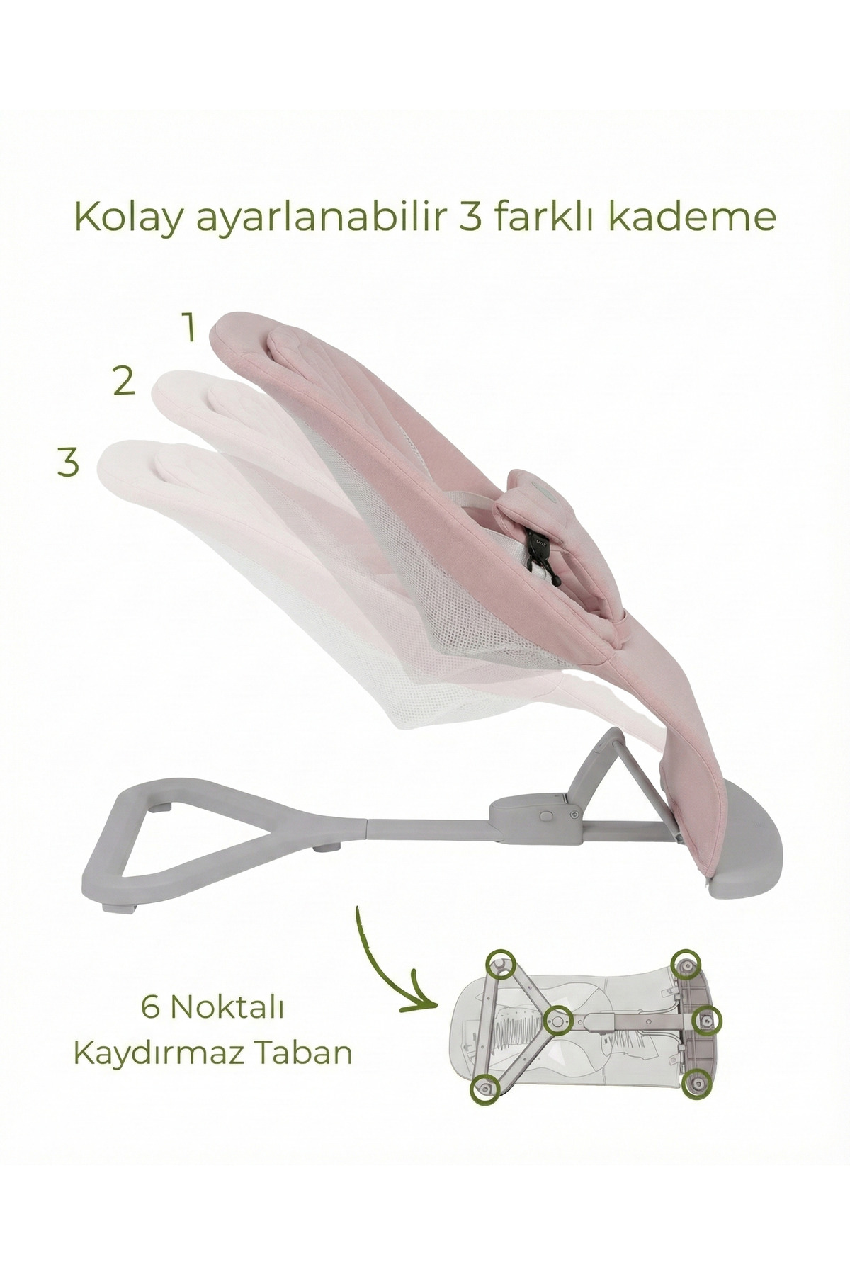 Will Bouncer Side Ana Kucağı - Pink fotoğrafı 4 (önizleme)