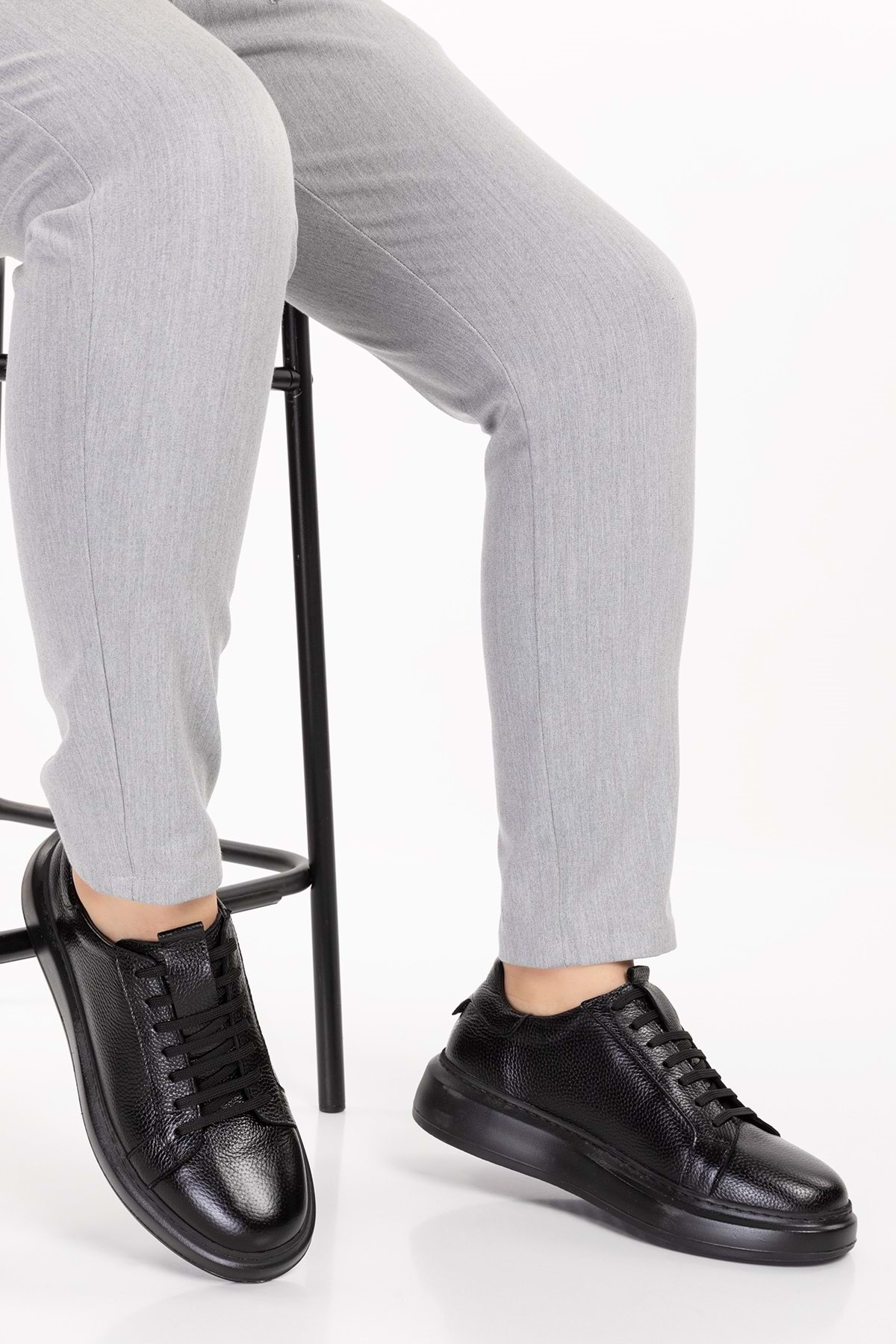 Gondol  Içi Dışı Hakiki Deri Günlük Rahat Ayakkabı mals.352 Siyah - Görsel 6