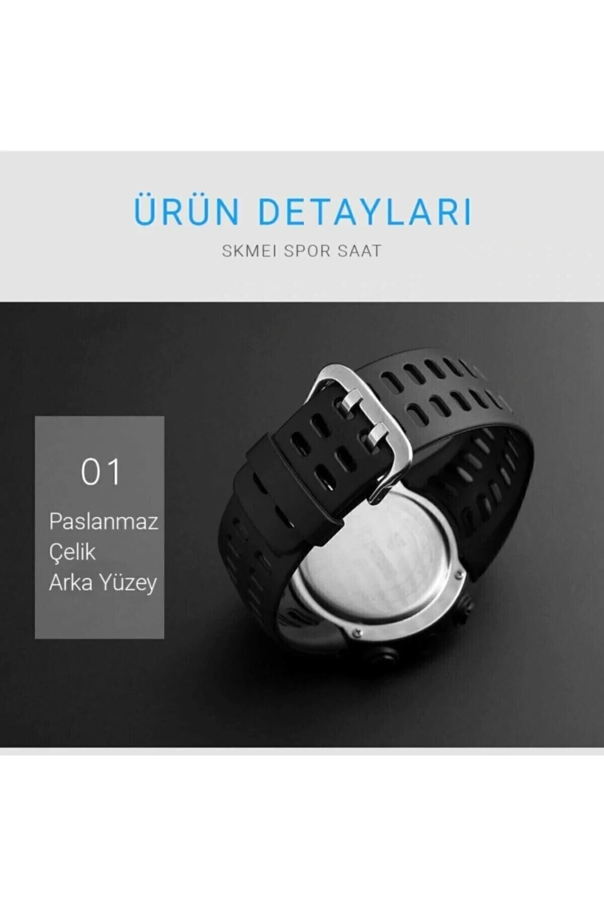 Skmei Spor Suya Dayanıklı Şık Erkek Kol Saati 1251 görsel 4