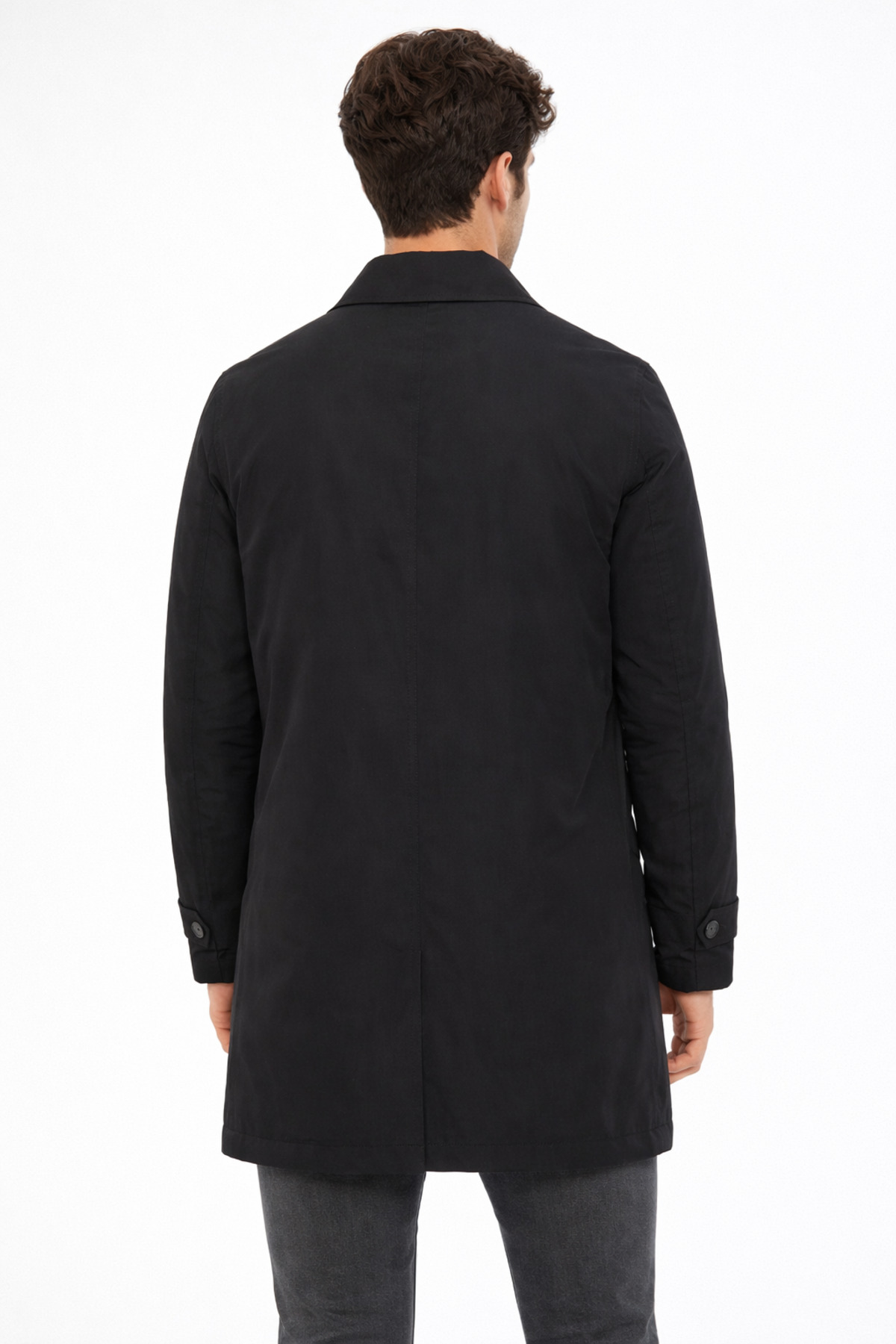 COMPİERE Slim Fit Içi Çıkmalı Su Iticili Trençkot Pardesü görsel 3