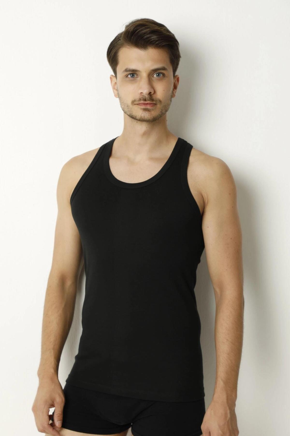 Erkek %100 Pamuk Rambo Sporcu Atlet 3010 - 3 Adet - 2