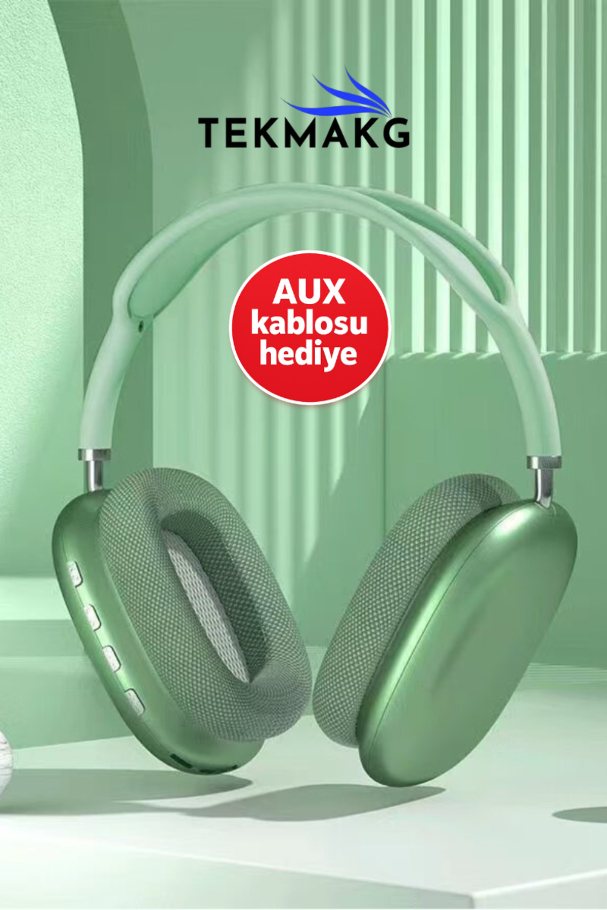 Wireless Over Ear Bluetooth Headset with Microphone iOS Android Compatible High Sound Quality