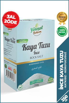 Yöresel Bahçem Kaya Tuzu İnce (250g)