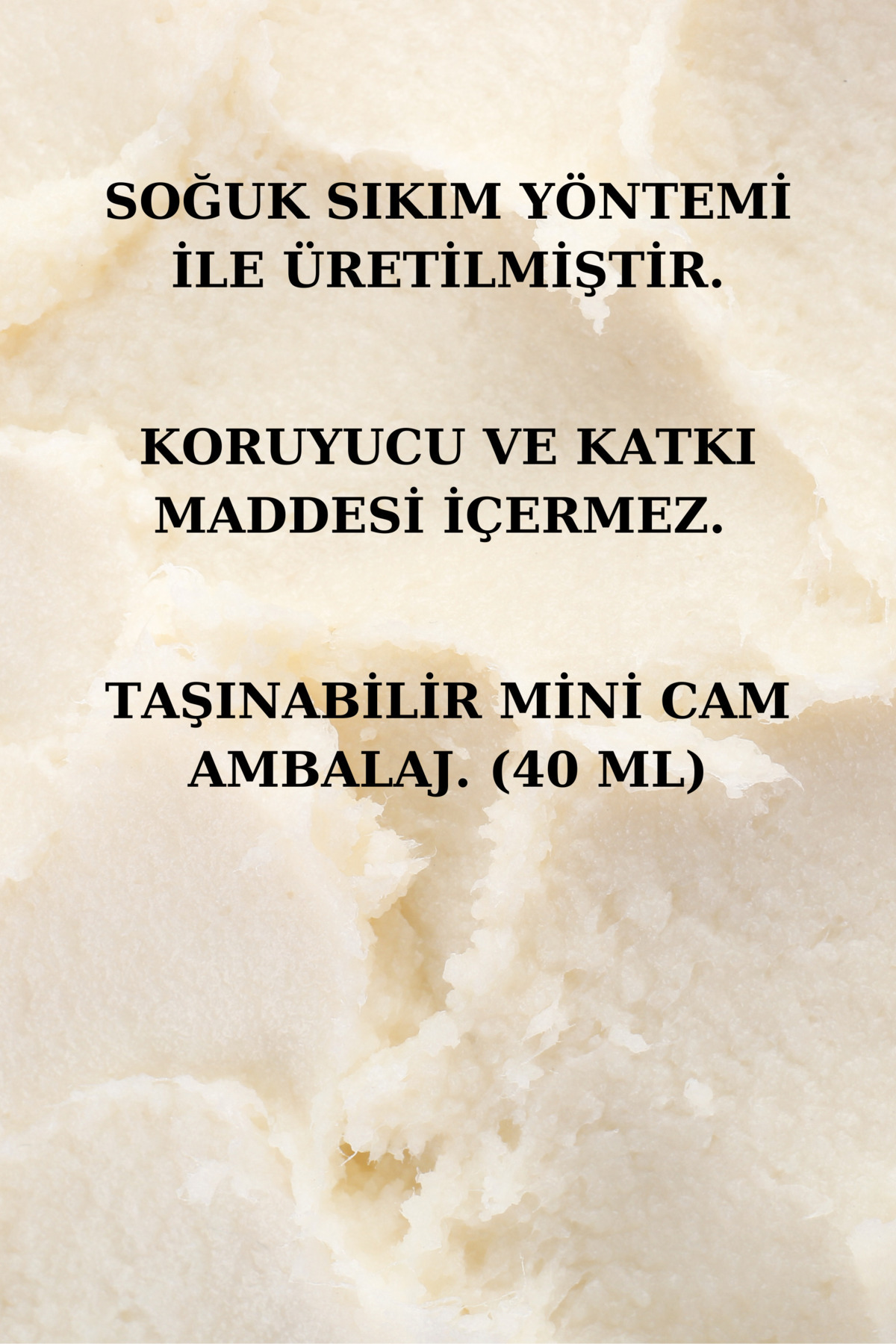 Shea Yağı 40 ML - Soğuk Sıkım Karite Butter — sheamini30cc — تصویر 4 از 6