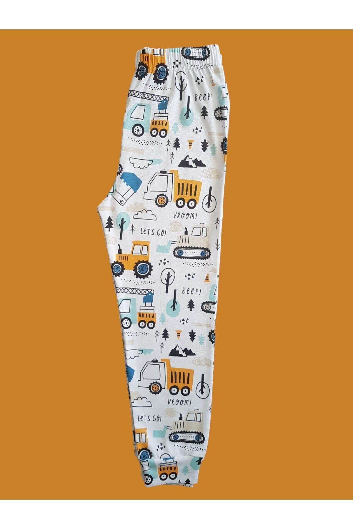 Çamaşır Bahçesi Uzun Kollu Desenli Çocuk Pijama Takım #baskılıçocukpijamatakım #çamaşırbahçesi #kepçedesenli fotoğrafı 5 (önizleme)