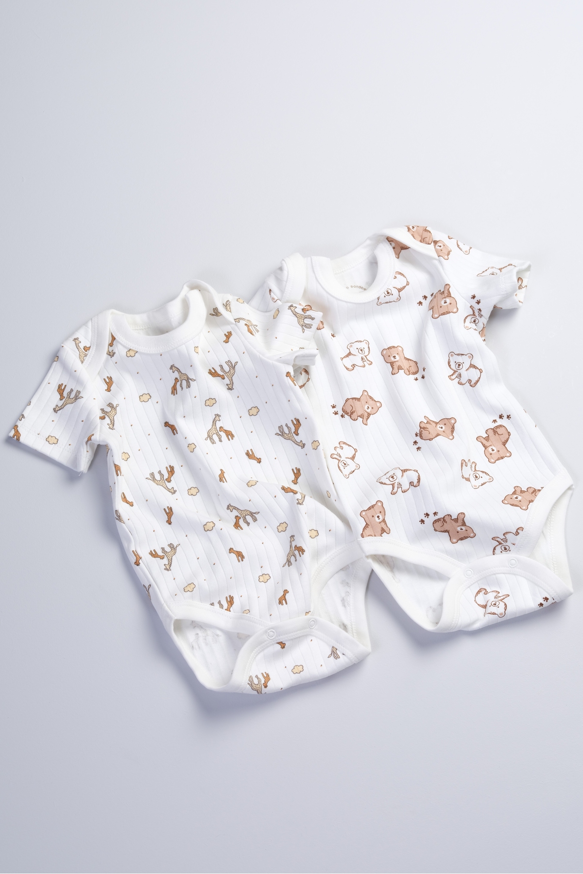 Bondberro 2'li Takım Kaşkorse Zarf yaka Yenidoğan ve Bebek Zıbın fotoğrafı 2 (önizleme)