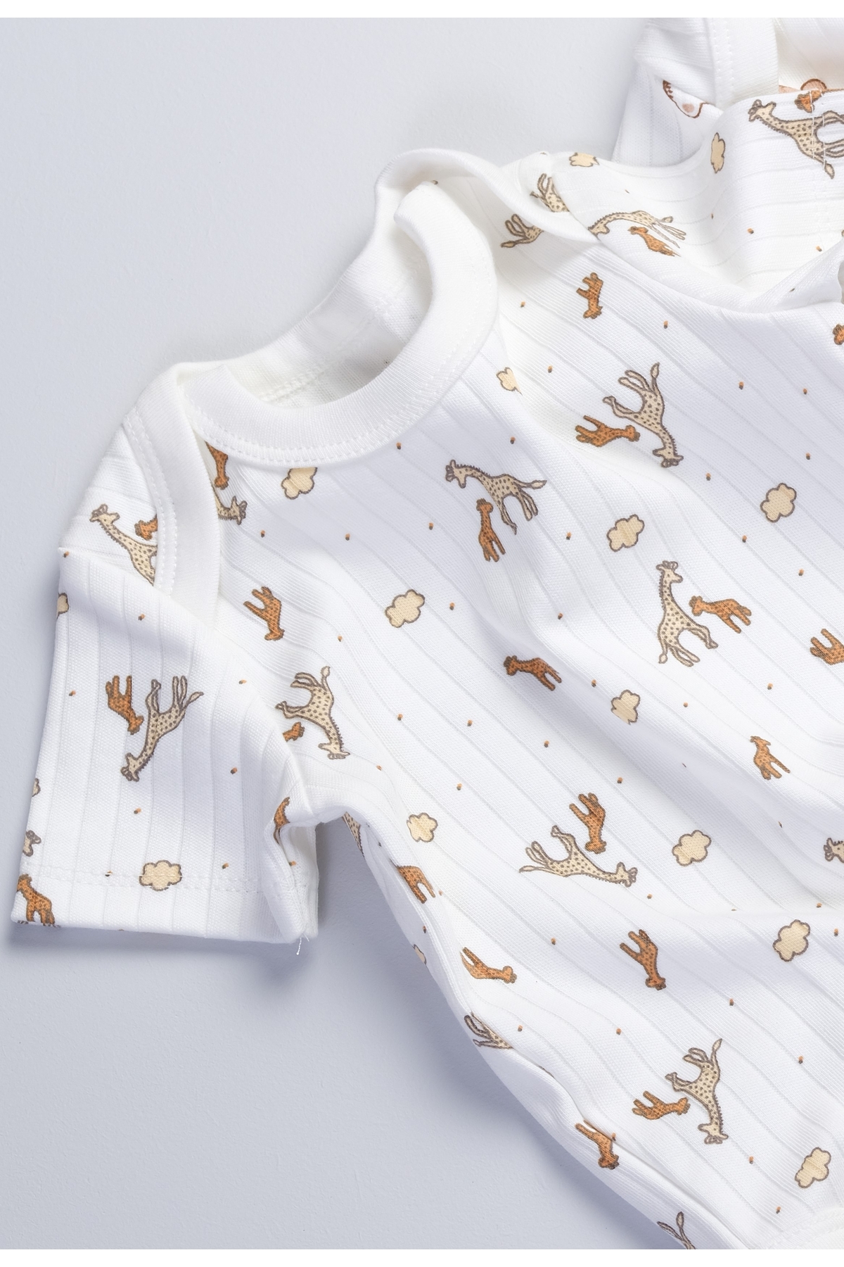 Bondberro 2'li Takım Kaşkorse Zarf yaka Yenidoğan ve Bebek Zıbın fotoğrafı 4 (önizleme)