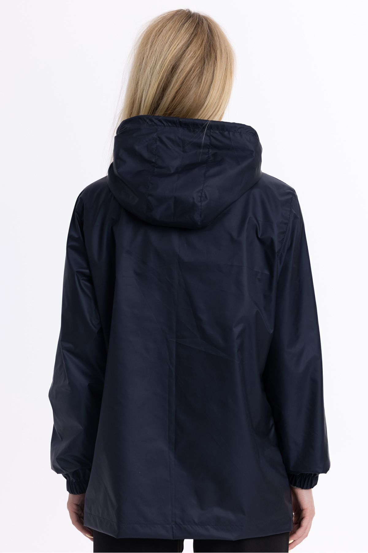 Goccix  Kadın Kapüşonlu Su ve Rüzgar Geçirmez Cepli İçi Astarlı Ultra Hafif Mevsimlik Yağmurluk - Görsel 7