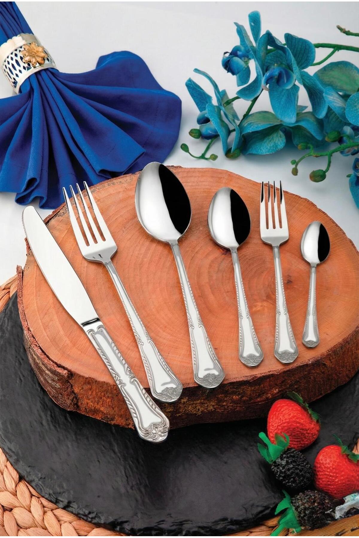 ÖZLİFE JOLLY 72 Parça Çatal Kaşık Bıçak Takımı Sade - Fiyatı