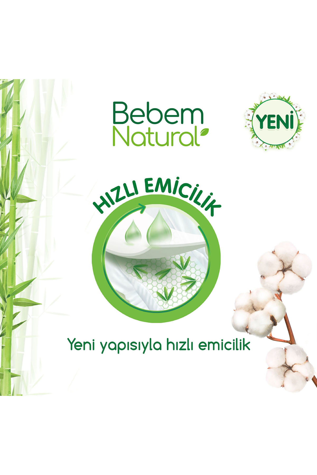 Bebem Natural Bebek Bezi 6 Beden Ekstra Large Fırsat Paketi 60 Adet fotoğrafı 5 (önizleme)