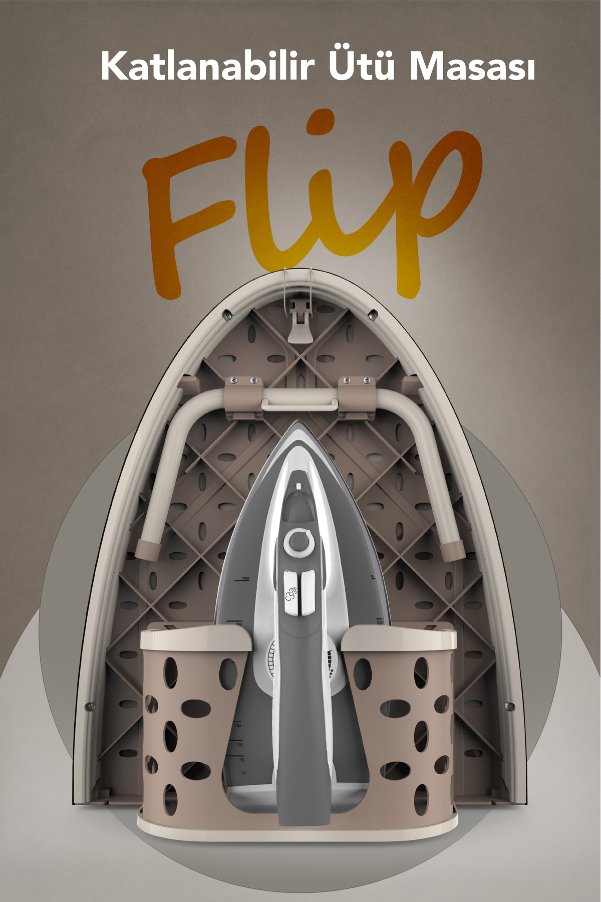 Flip Folding Ironing Board – Ergonomic Design, Space Saving