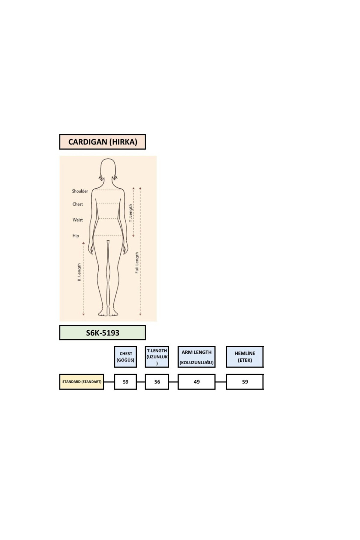 Lijuri  Dikiş Detaylı Basic Triko Hırka 5193 - Görsel 7
