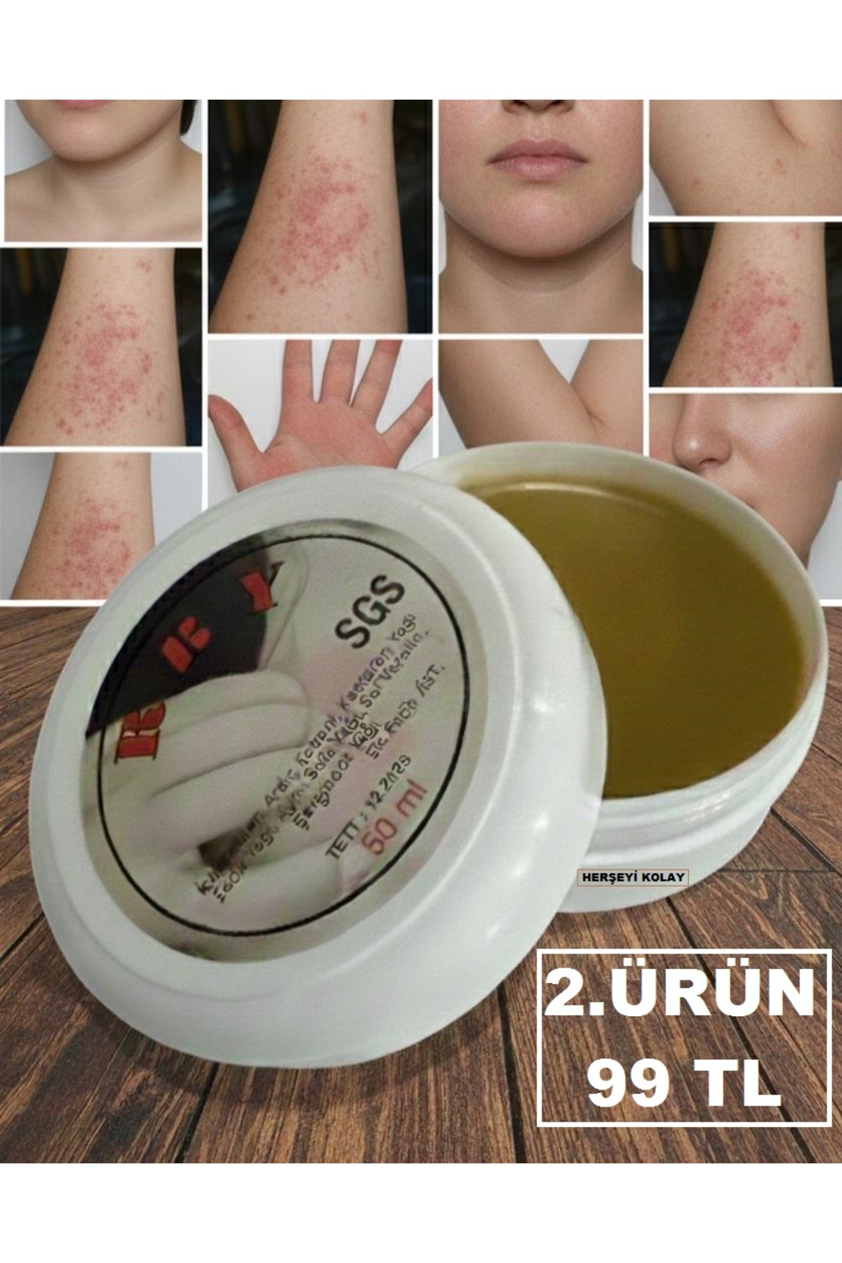 Katran Kremi 50mL Özel yapım Krem Özel Karışım Cilt Deri Kremi Kantaron aynı sefa ardıç katranlı — happy krem V442 — تصویر 2 از 8