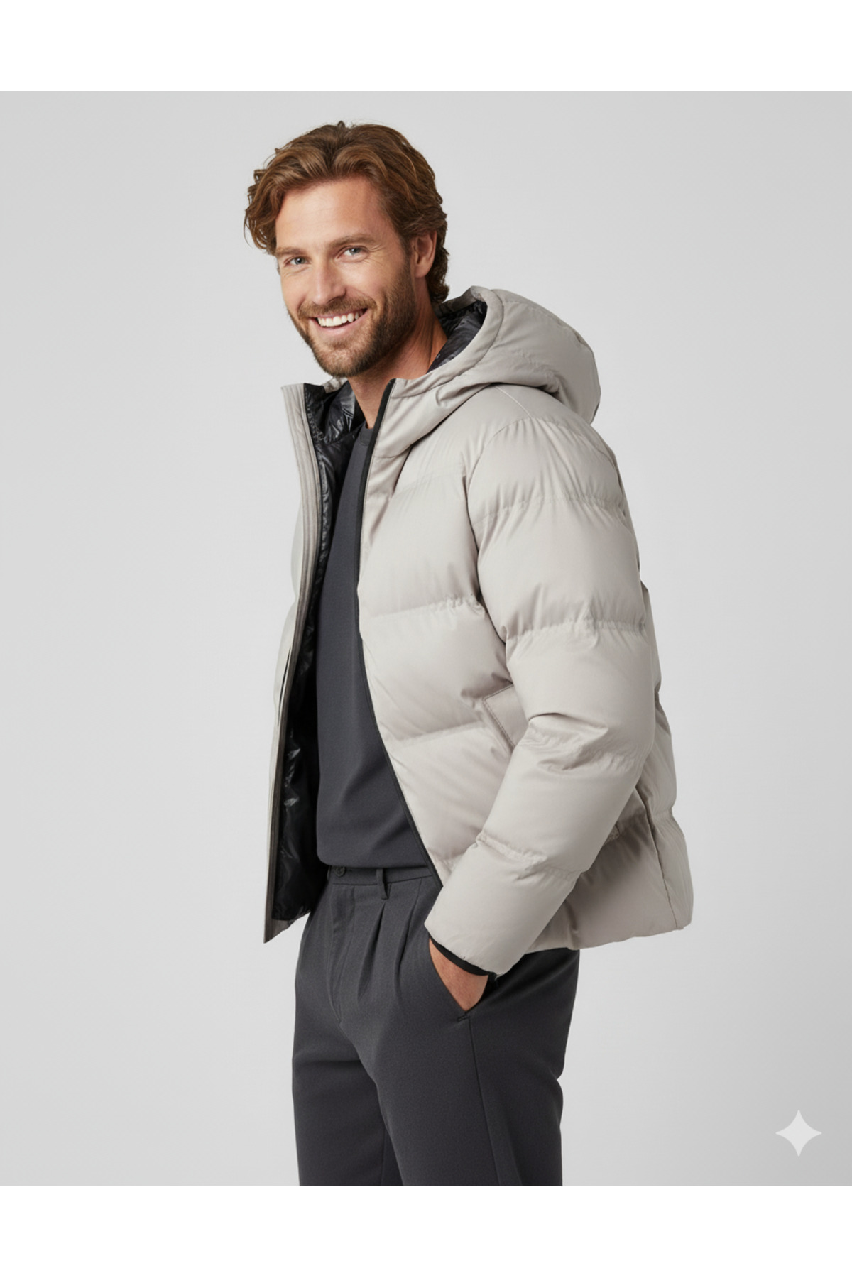 کاپشن مردانه راسته آستین بلند | جک اند جونز Jack & Jones 12225287 - تصویر 3