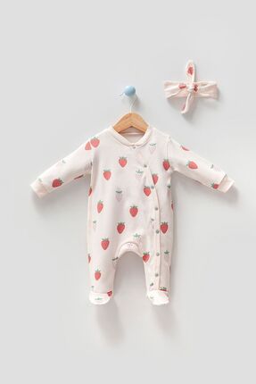 H HONEY BABY ORGANİK KUMAŞ ÇİLEK TULUM
