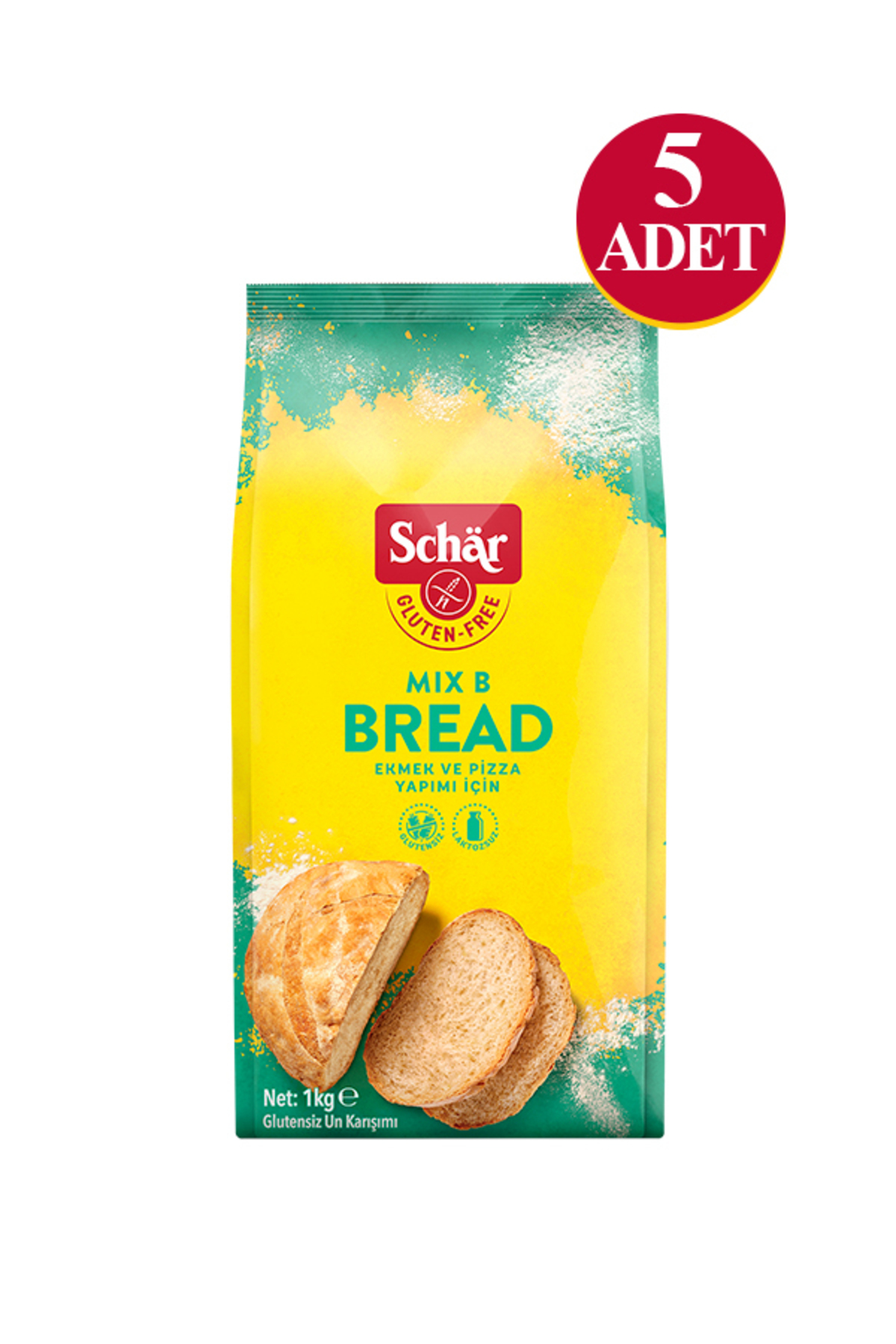 Schar Mix B Glutensiz Ekmek Unu 1000 gr (5 ADET) - Fiyatı, Yorumları