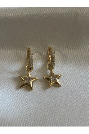 YILDIZ 14k gold xuping sallantılı küpe