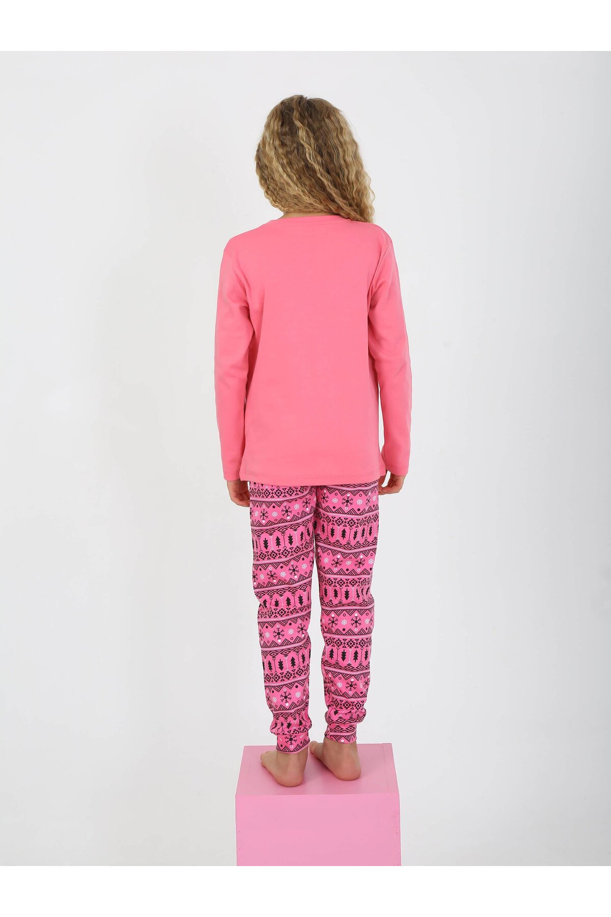 vitmo Kız Çocuk Uzun Kollu %100 Pamuklu Pijama Takımı Cookie Team fotoğrafı 4 (önizleme)