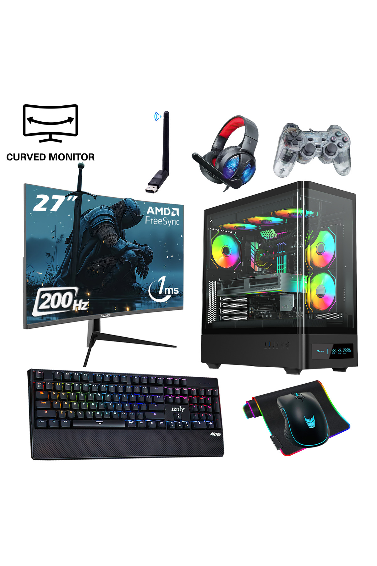 IZOLY NextGen K-X Ryzen 5 7500F 32GB 1TB M.2 NVMe RTX 4070 Super