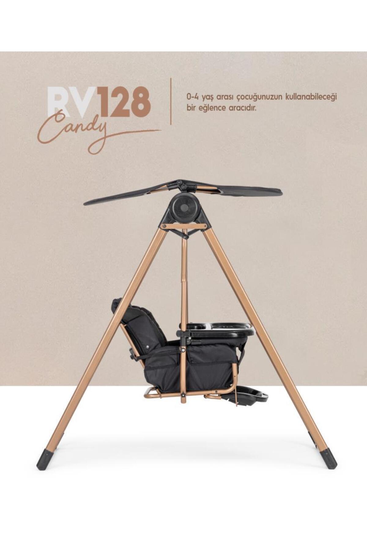 Rival RV128 Candy Mama Tepsili Bebek & Çocuk Salıncak Antrasit fotoğrafı 4 (önizleme)