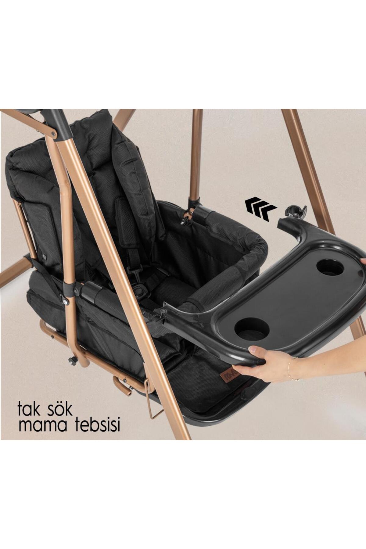 Rival RV128 Candy Mama Tepsili Bebek & Çocuk Salıncak Antrasit fotoğrafı 5 (önizleme)