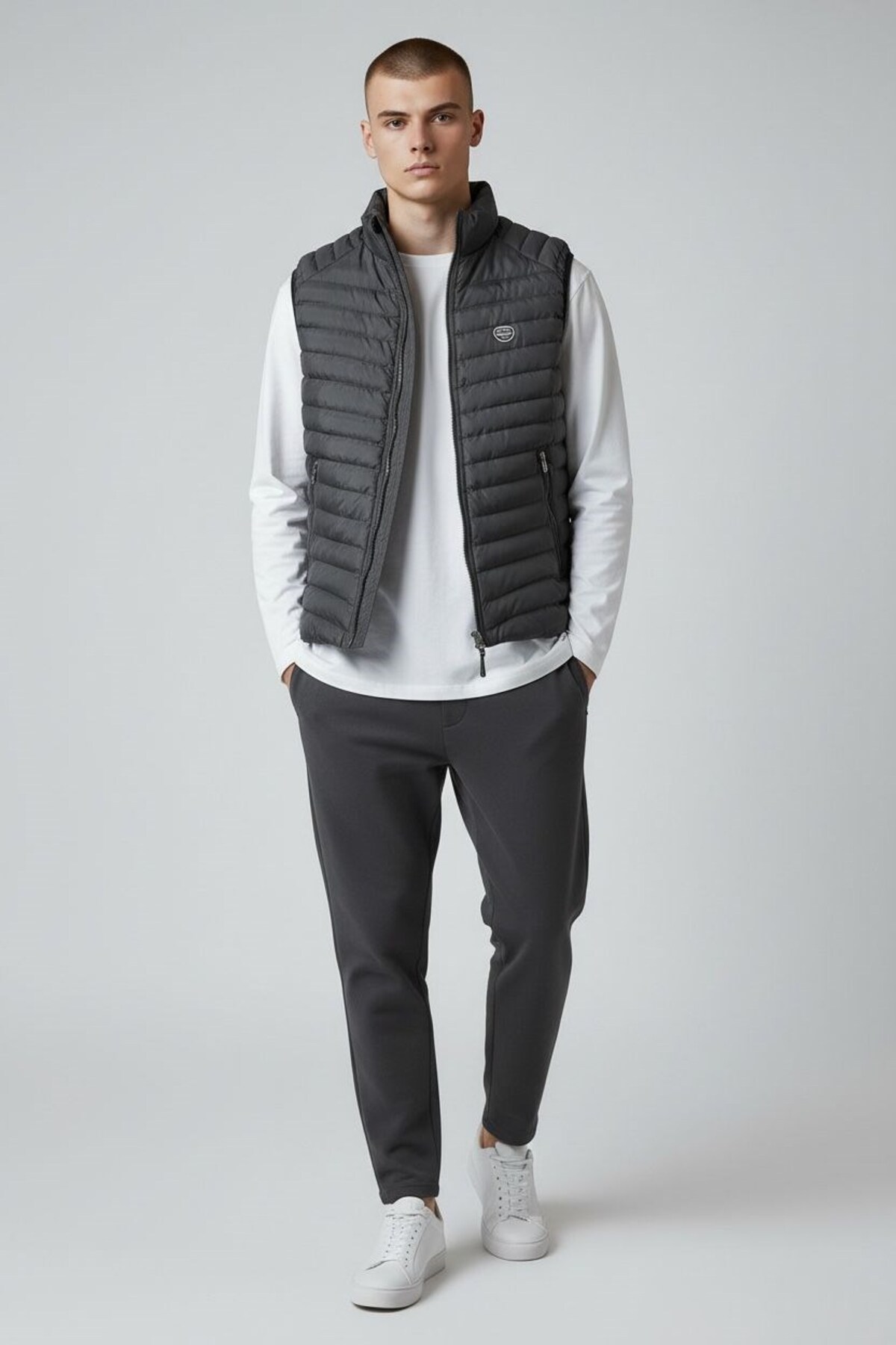 Plus Scorpion  Erkek Şişme Mevsimlik Yelek – Hafif, Fermuarlı, Şık ve Rahat (S-XXL) - Görsel 5
