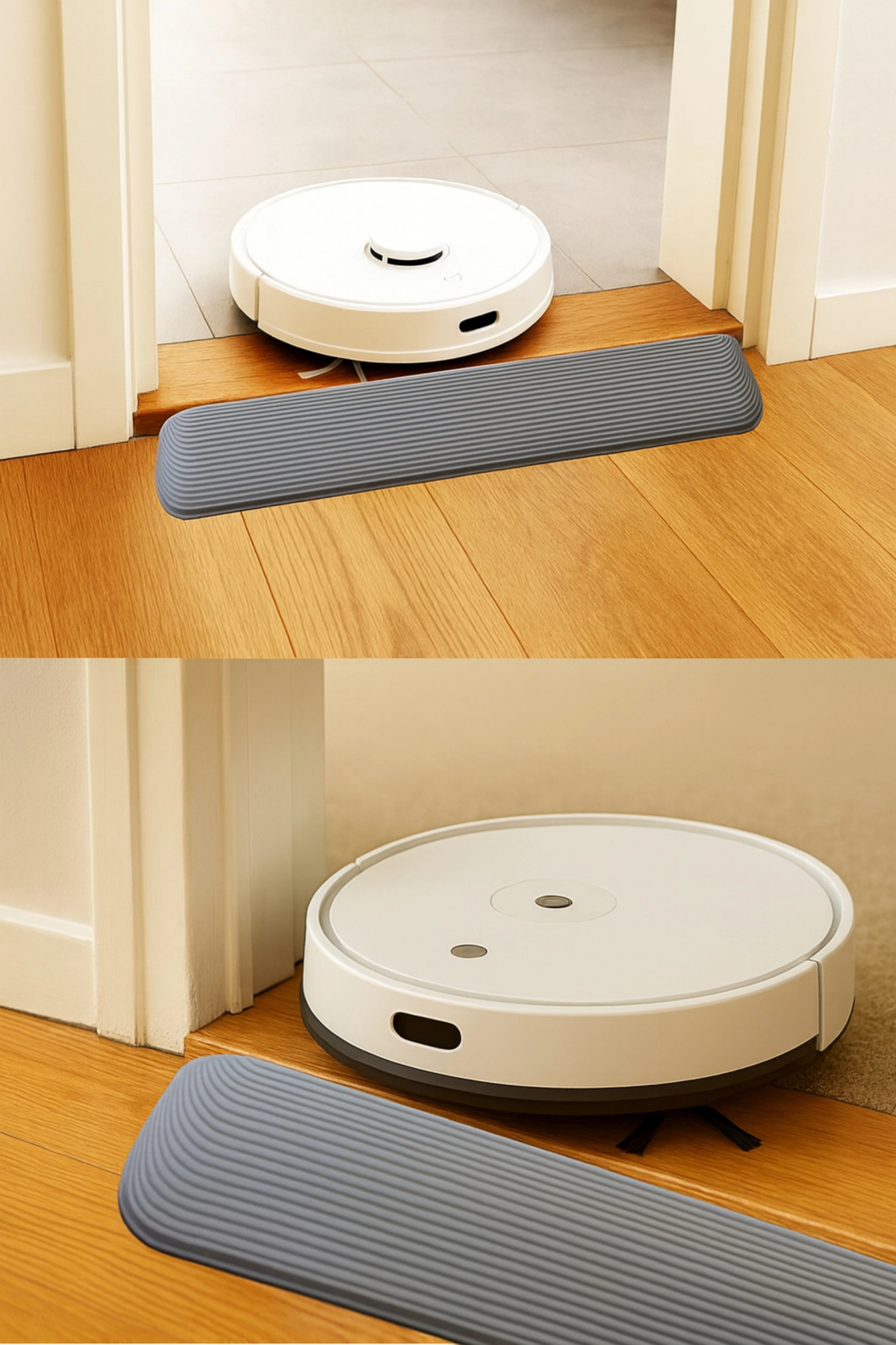 4cm x 85cm Gri Robot Süpürge Rampası Kapı Eşik Rampası