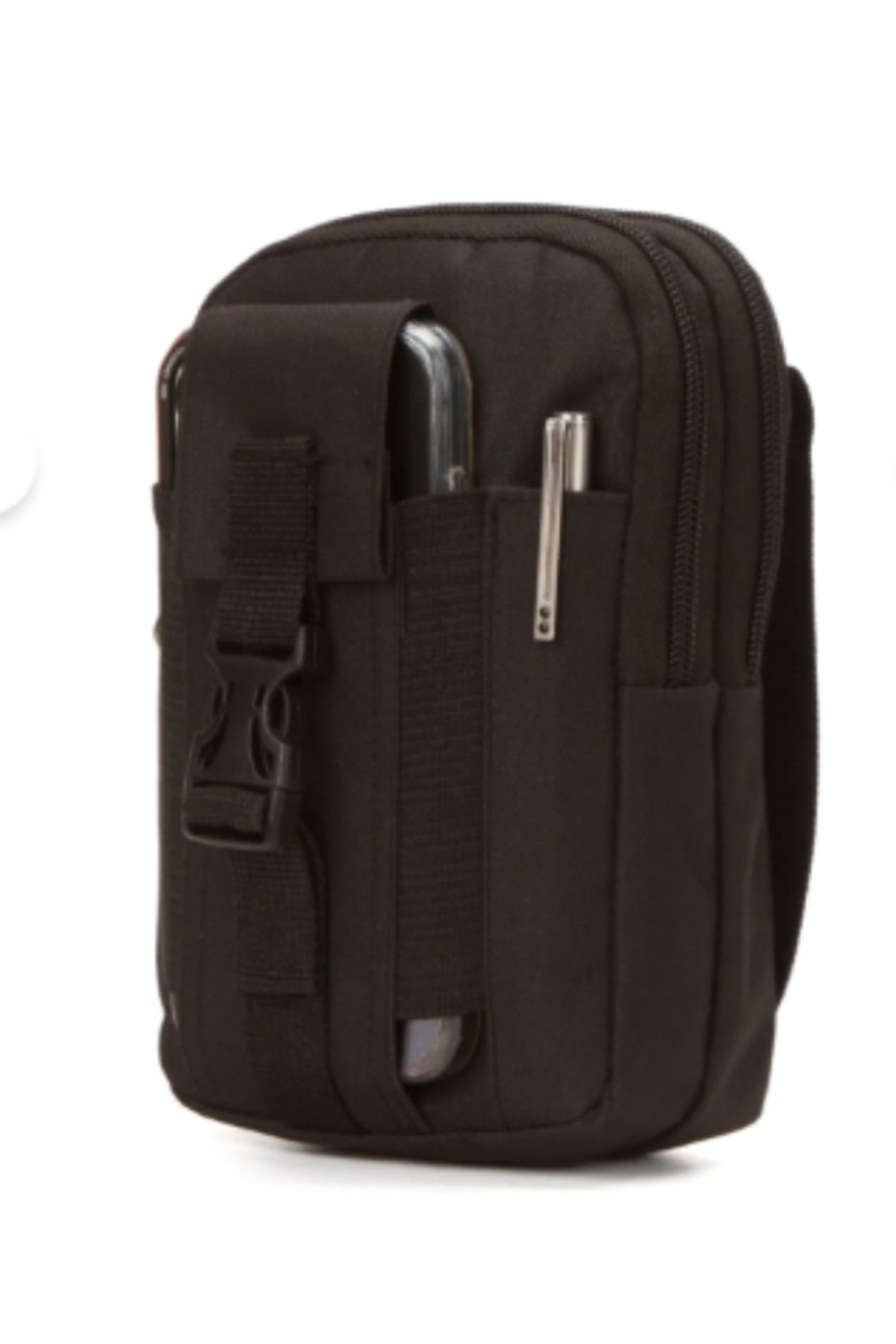 NEWISH POLO ACCESSORIES Siyah Erkek Telefon Bölmeli Taktik Bel Kemer Çanta Seyahet Günlük Çalışma ve Gezi görsel 6
