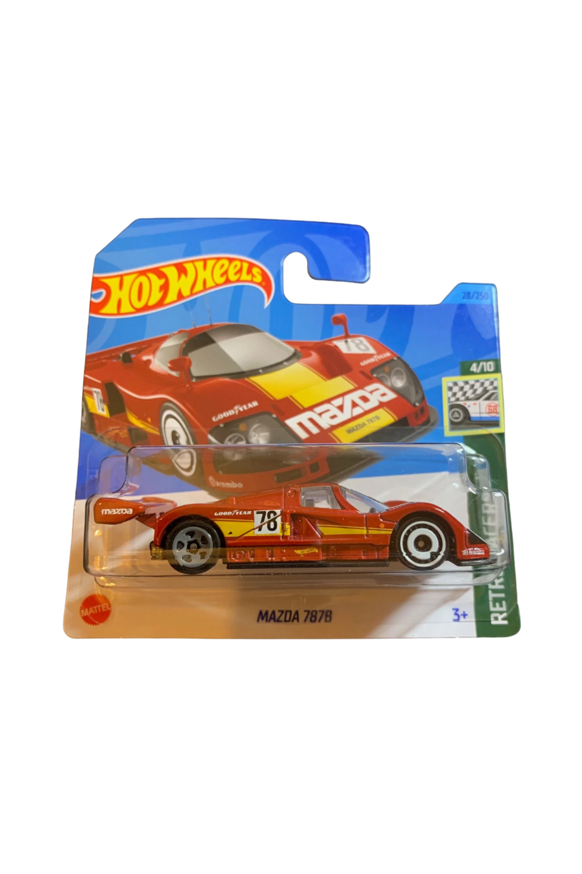 Masinuta metalica Hot Wheels, Mazda 787B, 1:64, Culoare Rosu