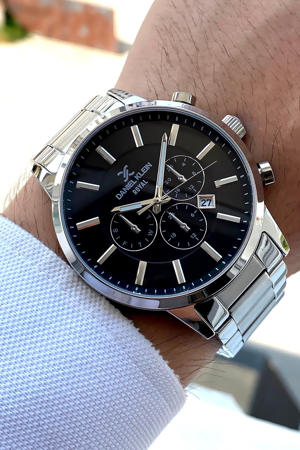 Daniel Klein  Özel Seri %100 Orijinal 24 Ay Garantili Çelik Gümüş Renk Su Geçirmez Erkek Kol Saati Bileklik